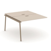 Estetica Двойной наборный элемент рабочей станциии ES.2.NRS-2-LP Капучино/Металл Латте 1180*1500*750