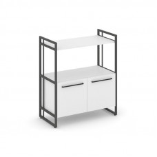 Rift Шкаф 2 ниши широкий RF.SS-22 Белый Бриллиант/Металл Антрацит/Черный Ручки 798*396*924