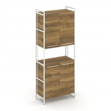 Rift Шкаф 5 ниш широкий RF.SS-52 Сандал Янтарный/Металл Белый/Белый Ручки 798*396*2010