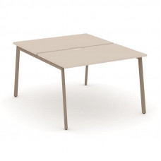 Estetica Рабочая станция 2 места ES.D.RS-2.2-VP Капучино/Металл Латте 1180*1500*750