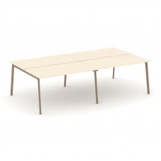 Estetica Рабочая станция 4 места ES.D.RS-4.3-VP Сатин/Металл Латте 2760*1500*750