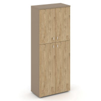 Estetica Шкаф высокий широкий ES.ST-1.8 Латте/Тиквуд Светлый 800*420*1977