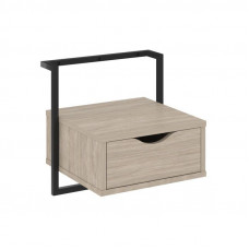 Loft Тумба навесная (крепление к стене) VR.L-SY1 Дуб Аттик/Металл Черный 450*409*450