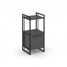 Rift Шкаф 2 ниши узкий RF.SU-22 (R) Антрацит NEW/Металл Черный/Черный Ручки 420*396*924