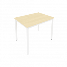 Slim Стол письменный на металлокаркасе С.СП-3 Клен/Металл Белый 980*720*750