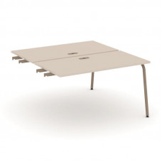 Estetica Двойной стол приставка к опор. тумбам ES.D.SPR-3-LK Капучино/Металл Латте 1380*1500*750