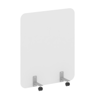 R-line Перегородка на металлических опорах, на роликах DP.R-100-120 Белый/Металл Серый 1000*18*1200