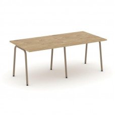 Estetica Стол переговорный ES.PRG-2.1-K Тиквуд Светлый/Металл Латте 1960*980*750