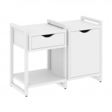 Loft Тумба на регулируемых опорах VR.L-TN-3.O Белый Бриллиант/Металл Белый 970*460*719