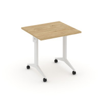 X-Pull Стол складной мобильный X.M-0.7 Тиквуд Светлый/Металл Белый 780*720*753