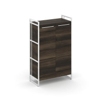 Rift Шкаф 3 ниши широкий RF.SS-31 Дуб Мали/Металл Белый/Белый Ручки 798*396*1286