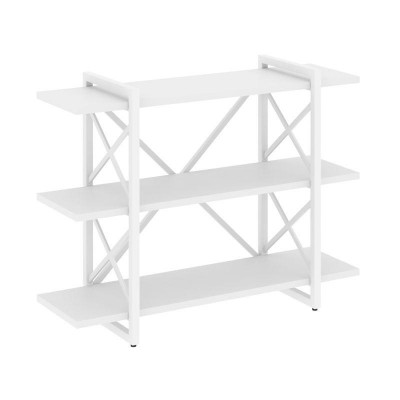 Loft Стеллаж на рег. опорах-3 полки VR.L-MST.O-3.8V Белый Бриллиант/Металл Белый 1200*400*910