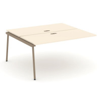 Estetica Двойной наборный элемент рабочей станциии ES.2.NRS-4-LK Сатин/Металл Латте 1580*1500*750