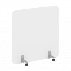 R-line Перегородка на металлических опорах, на роликах DP.R-120-120 Белый Бриллиант/Металл Серый 120