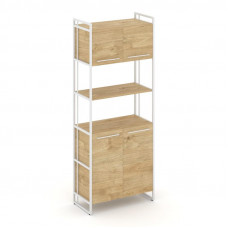 Rift Шкаф 5 ниш широкий RF.SS-53 Тиквуд Светлый/Металл Белый/Белый Ручки 798*396*2010