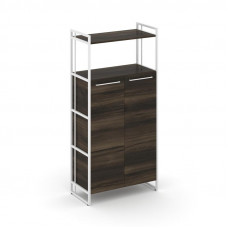 Rift Шкаф 4 ниши широкий RF.SS-43 Дуб Мали/Металл Белый/Белый Ручки 798*396*1648