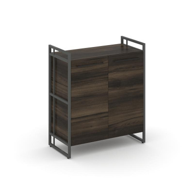 Rift Шкаф 2 ниши широкий RF.SS-21 Дуб Мали/Металл Антрацит/Черный Ручки 798*396*924