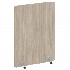 R-line Перегородка на металлических опорах, на роликах DP.R-140-180 Дуб Аттик/Металл Серый 1400*18*1