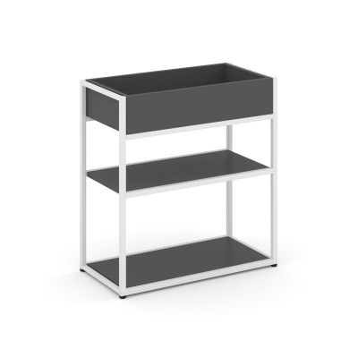 Rift Стеллаж металлический низкий приставной RF.STM-013 Антрацит NEW/Металл Белый 796*350*750