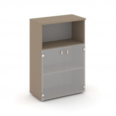 Estetica Шкаф средний широкий ES.ST-2.2 Латте/Сатин матовый 800*420*1207