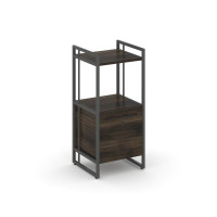 Rift Шкаф 2 ниши узкий RF.SU-22 (L) Дуб Мали/Металл Антрацит/Черный Ручки 420*396*924