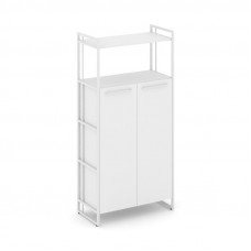 Rift Шкаф 4 ниши широкий RF.SS-43 Белый Бриллиант/Металл Белый/Белый Ручки 798*396*1648