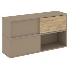 Estetica Надставка на 2 тумбы высокая ES.NV-6.1 Латте/Тиквуд Светлый 1500*410*795