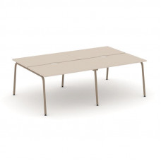 Estetica Рабочая станция 4 места ES.D.RS-4.2-VK Капучино/Металл Латте 2360*1500*750