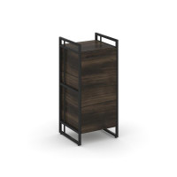 Rift Шкаф 2 ниши узкий RF.SU-21 (L) Дуб Мали/Металл Черный/Черный Ручки 420*396*924