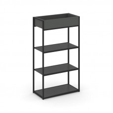 Rift Стеллаж металлический высокий приставной RF.STM-003 Антрацит NEW/Металл Черный 796*350*1250
