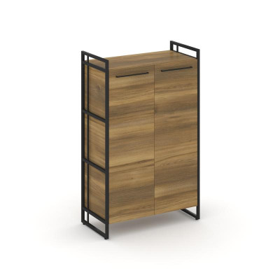 Rift Шкаф 3 ниши широкий RF.SS-31 Сандал Янтарный/Металл Черный/Черный Ручки 798*396*1286