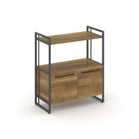 Rift Шкаф 2 ниши широкий RF.SS-22 Сандал Янтарный/Металл Антрацит/Черный Ручки 798*396*924