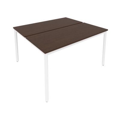 Slim Рабочая станция на металлокаркасе С.СП-5.2 Венге Цаво/Металл Белый 1380*1235*750