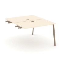 Estetica Двойной стол приставка к опор. тумбам ES.D.SPR-2-LP Сатин/Металл Латте 1180*1500*750