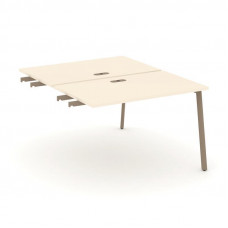 Estetica Двойной стол приставка к опор. тумбам ES.D.SPR-2-LP Сатин/Металл Латте 1180*1500*750