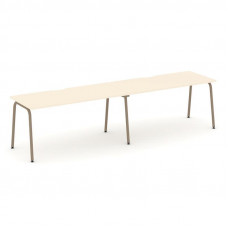 Estetica Рабочая станция 2 места ES.RS-2.4-VK Сатин/Металл Латте 3160*730*750