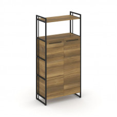 Rift Шкаф 4 ниши широкий RF.SS-43 Сандал Янтарный/Металл Черный/Черный Ручки 798*396*1648