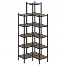 Loft Угловой внутренний стеллаж VR.L-46 Дуб Аризона/Металл Черный 862*862*2280