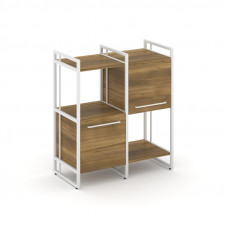 Rift Шкаф комбинированый RF.NS-005 Сандал Янтарный/Металл Белый/Белый Ручки 820*396*924