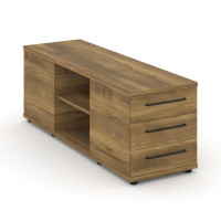 Rift Тумба опорная/приставная RF.TOPD-002 Сандал Янтарный/Черный Ручки 1432*450*523