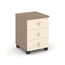 Estetica Тумба мобильная, усиленная ES.ТМ-3U Латте/Сатин 432*460*611