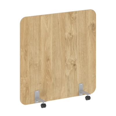 R-line Перегородка на металлических опорах, на роликах DP.R-120-120 Тиквуд Светлый/Металл Серый 1200