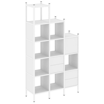 Loft Прямой стеллаж VR.L-21 Белый Бриллиант/Металл Белый 1278*446*2280