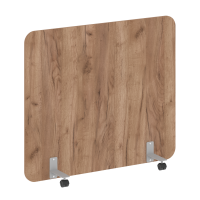 R-line Перегородка на металлических опорах, на роликах DP.R-140-120 Дуб Табак/Металл Серый 1400*18*1