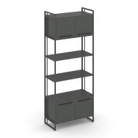 Rift Шкаф 5 ниш широкий RF.SS-54 Антрацит NEW/Металл Антрацит NEW/Черный Ручки 798*396*2010