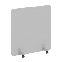 R-line Перегородка на металлических опорах, на роликах DP.R-120-120 Серый/Металл Серый 1200*18*1200