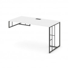 Rift Стол письменный для опорной тумбы левый RF.SPOT-015 (L) Белый Бриллиант/Металл Антрацит 1780*70