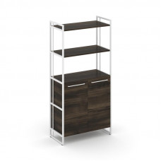 Rift Шкаф 4 ниши широкий RF.SS-44 Дуб Мали/Металл Белый/Белый Ручки 798*396*1648