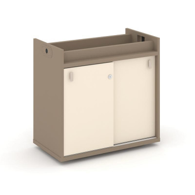 Estetica Тумба опорная-купе ES.TON-3 Латте/Сатин/Металл Латте 750*406*725