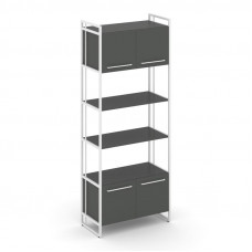 Rift Шкаф 5 ниш широкий RF.SS-54 Антрацит NEW/Металл Белый/Белый Ручки 798*396*2010